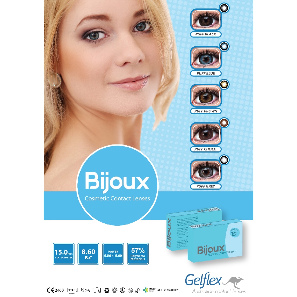 SOFTLENS BIJOUX COSMETIC CONTACT LENSES 15 mm