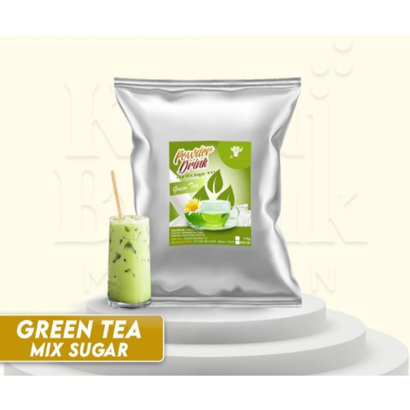 

Bubuk minuman mix sugar rasa green tea 1kg