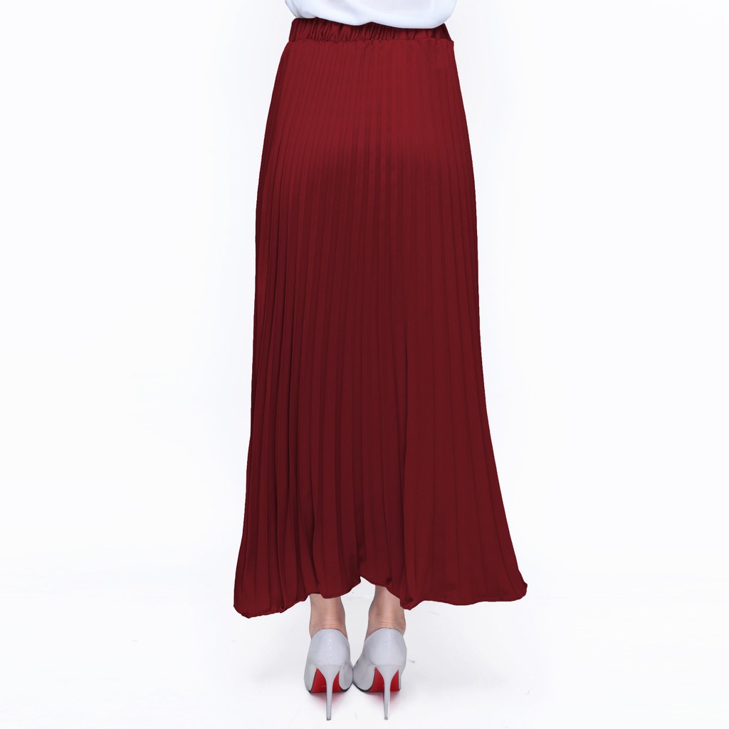 Rok Maxi A Line Frisket Plead Wanita Dewasa Model Terbaru - XSHOP Misako