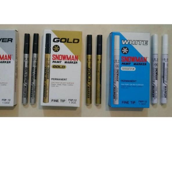 

❉ Spidol Snowman Paint Marker White FWP-12 Fine tip ✸