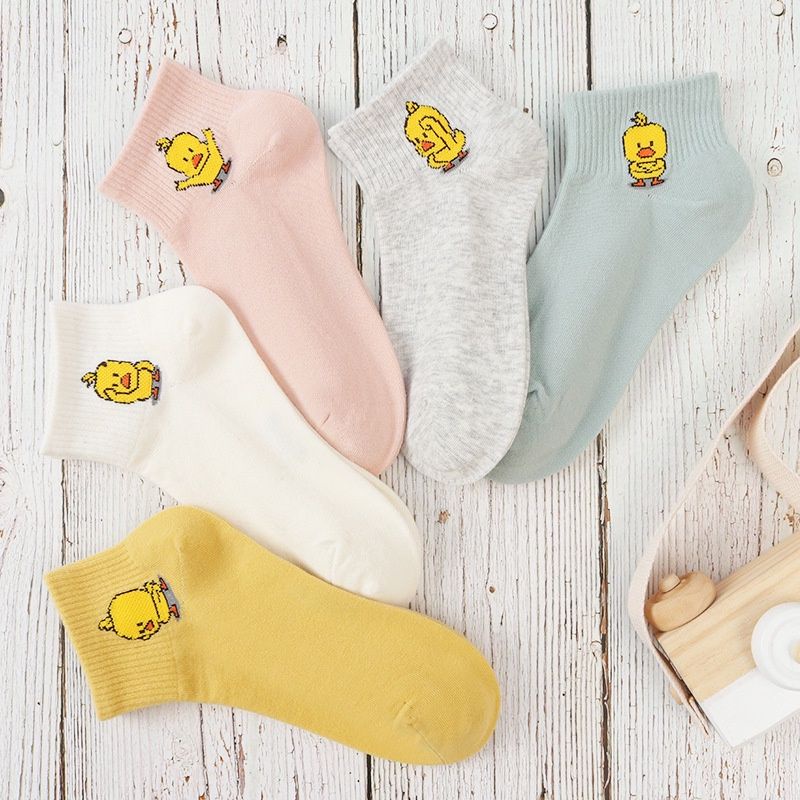 [COD] Kaos Kaki Pendek Import Motif Bebek Lucu Cute Ala Korea Kaos Kaki Wanita Kaos Kaki Fashion