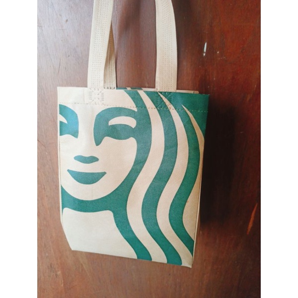 

tas spundbond starbuck small 2 cup tote bag