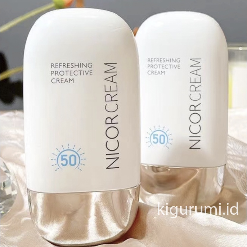 NICOR Sunscreen UV Shield Essential SPF 50 PA+++ Skincare Sun block 50gr XX063