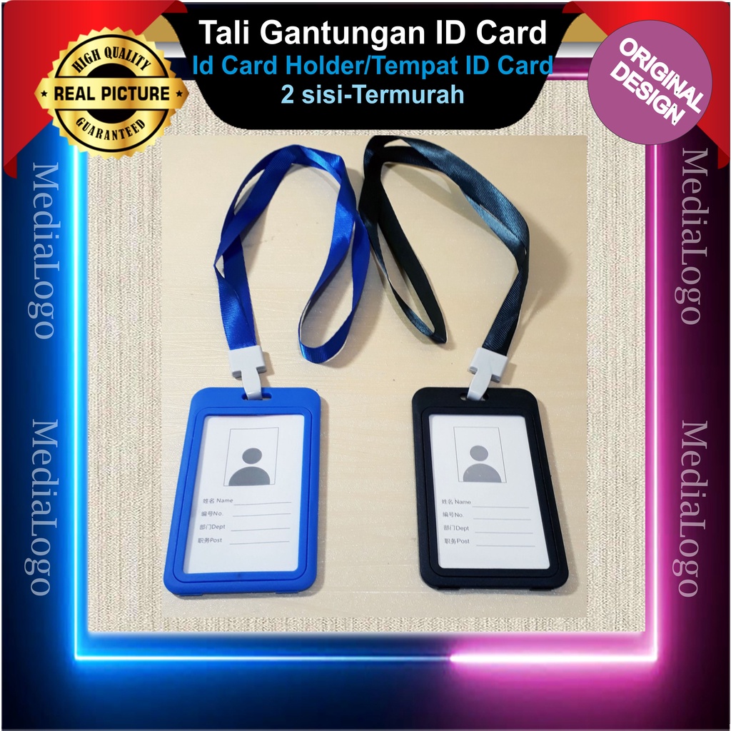 

Tali Gantungan ID Card/Id Card Holder/Tempat ID Card 2 sisi-Termurah
