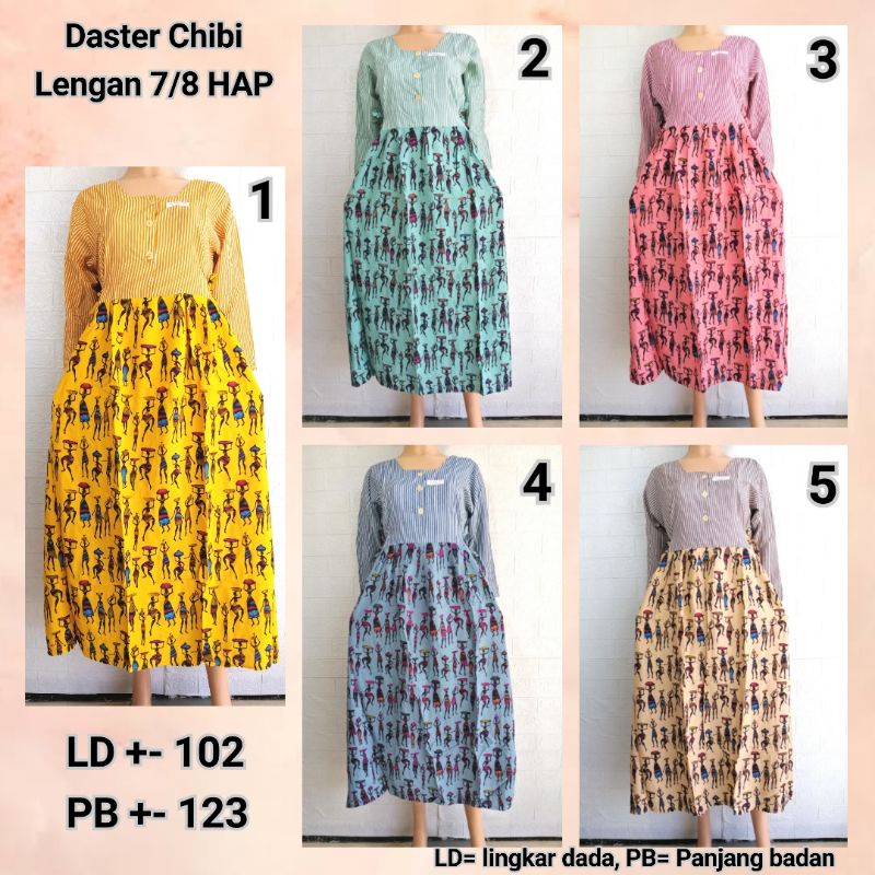 DASTER CHIBI LENGAN 7/8 HAP MODERN KEKINIAN BUSUI FRIENDLY ADEM DOGA + AFRK +BLKC