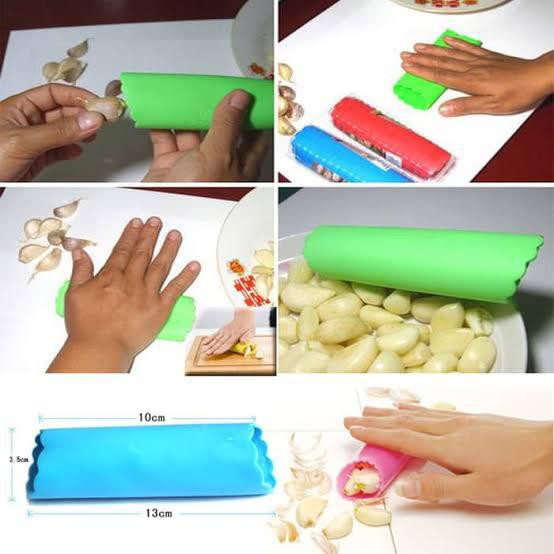 Silikon Pengupas Bawang Putih Roll Ajaib - Random Colour