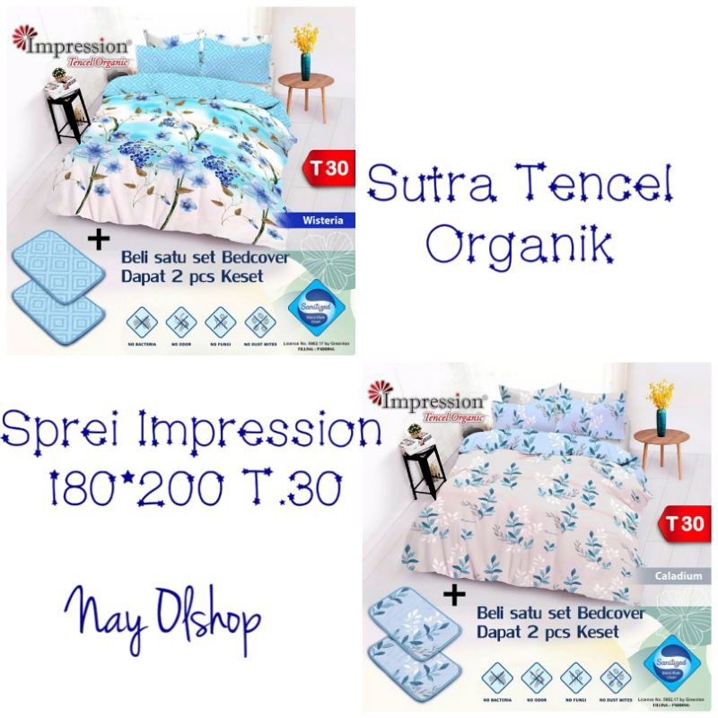 Sprei Impression KingSize 180x200 /Sprei SutraTencel Organik by Fata