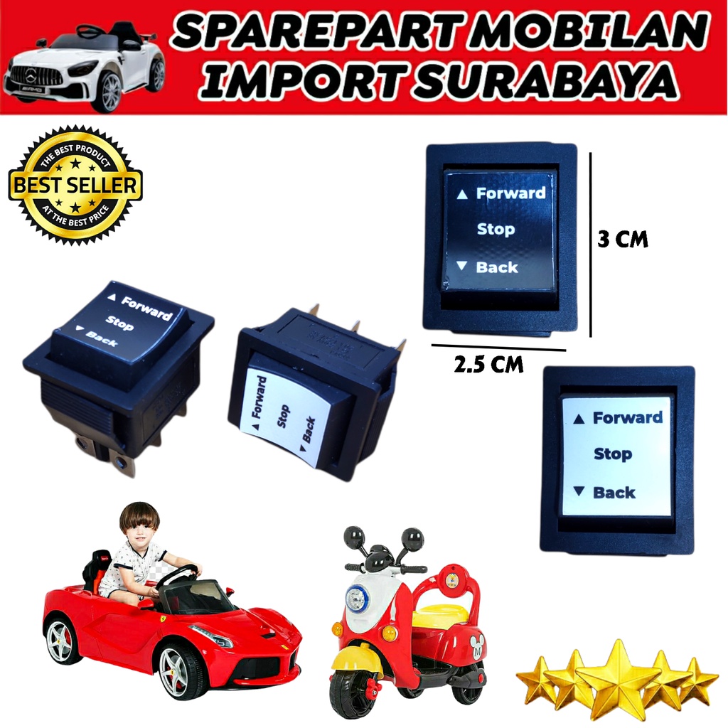 TOMBOL MAJU MUNDUR SAKLAR FORWARD STOP BACK MOBIL AKI MAINAN RC ANAK TUAS MOBILAN AKI PLIKO PMB PROTAGE YUKITA LAMBORGHINI UNIKID AUTO WHEELER NMAX MOTOR ANAK VESPA RIDE ON CAR