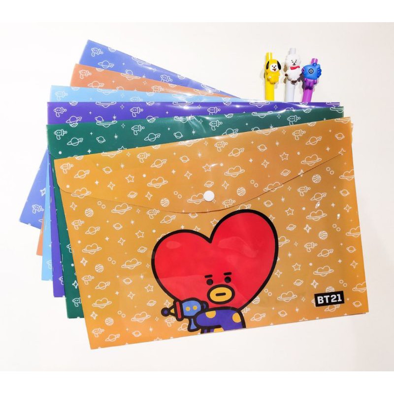 

Map / Folder BT21 BTS Chimmy, Tata, Koya, Shooky, Cooky, RJ , Mang Murah