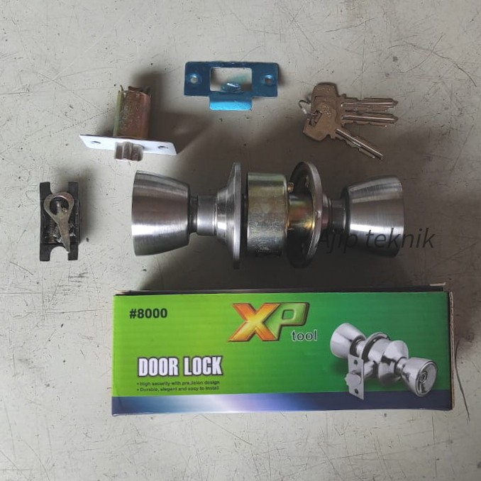 Kunci pintu kamar mandi bulat putar XP tool