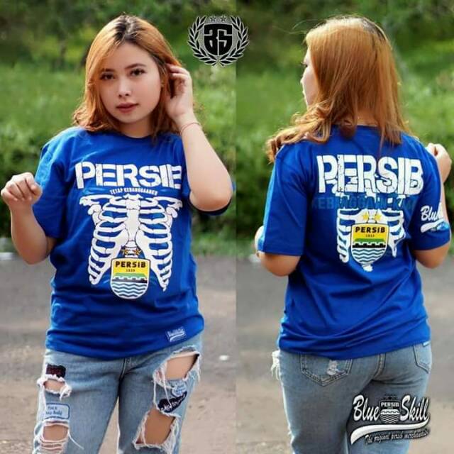 Kaos persib blue skill persib hitam biru