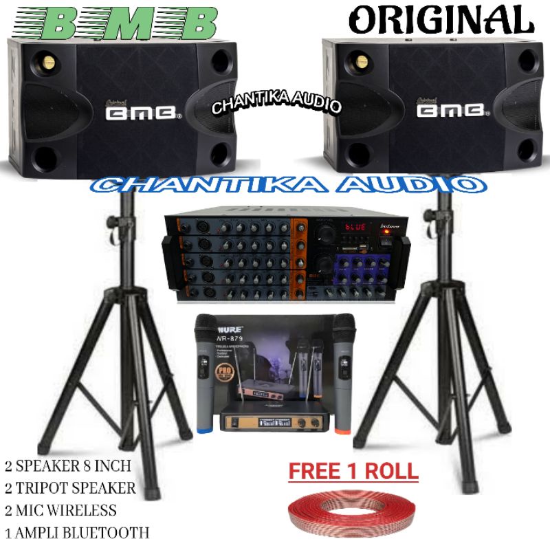 paketan karaoke home theater speaker bmb 8 inch cs 252v ampli karaoke betavo zx 9500b Paket Speaker 