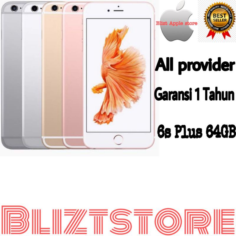 iPhone 6S Plus 64GB Fullset  All Sim Silent Original Second Mulus100% Like New 3utools All Green (Garansi 1 Bulan)