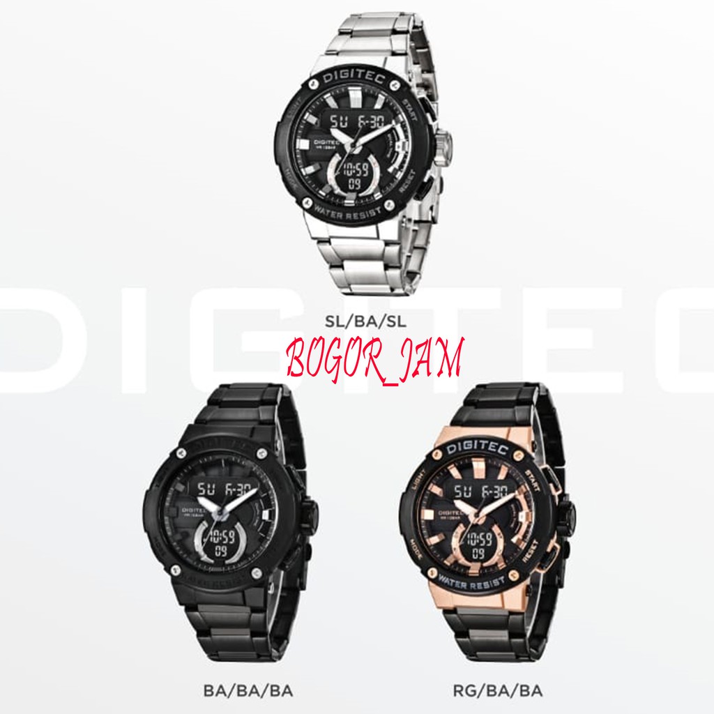 jam tangan DIGITEC  3111-T original dualtime