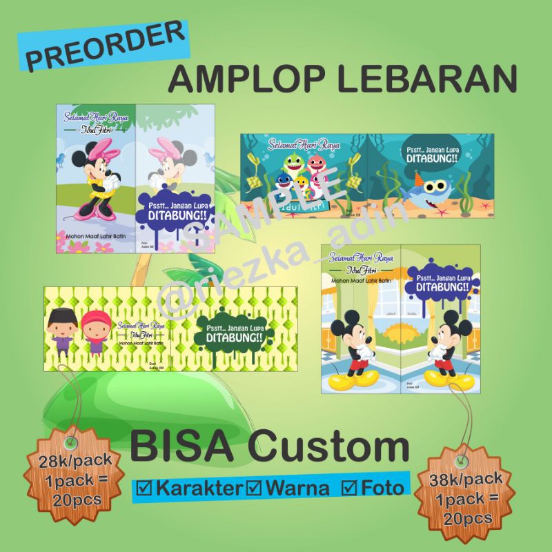 

PRE ORDER AMPLOP LEBARAN CUSTOM (HARGA PER PAKET ISI 20 PCS)