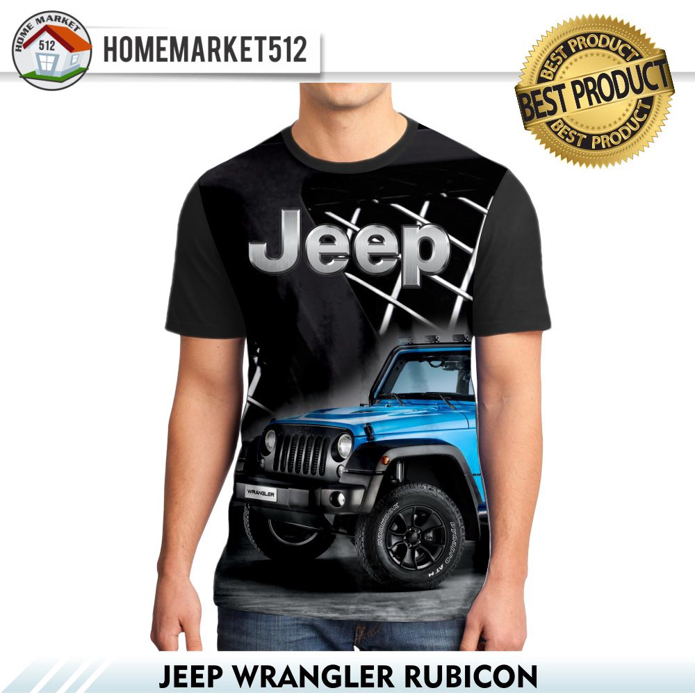 Kaos Pria Jeep Wrangler Rubicon Kaos Pria Dewasa Big Size | HOMEMARKET512
