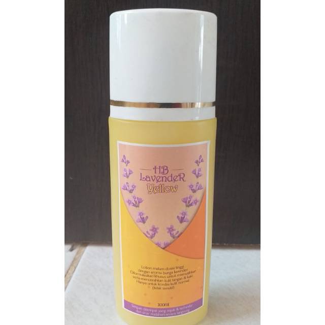 HB lotion lavender yellow