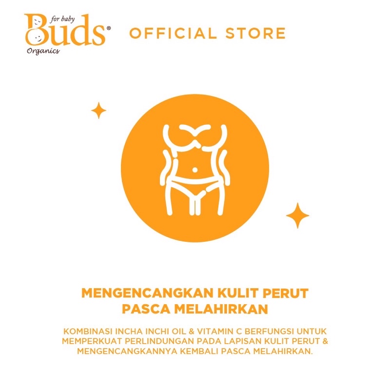 Buds Soothing Vit C Belly Cream Krim Pencegah Stretch Mark