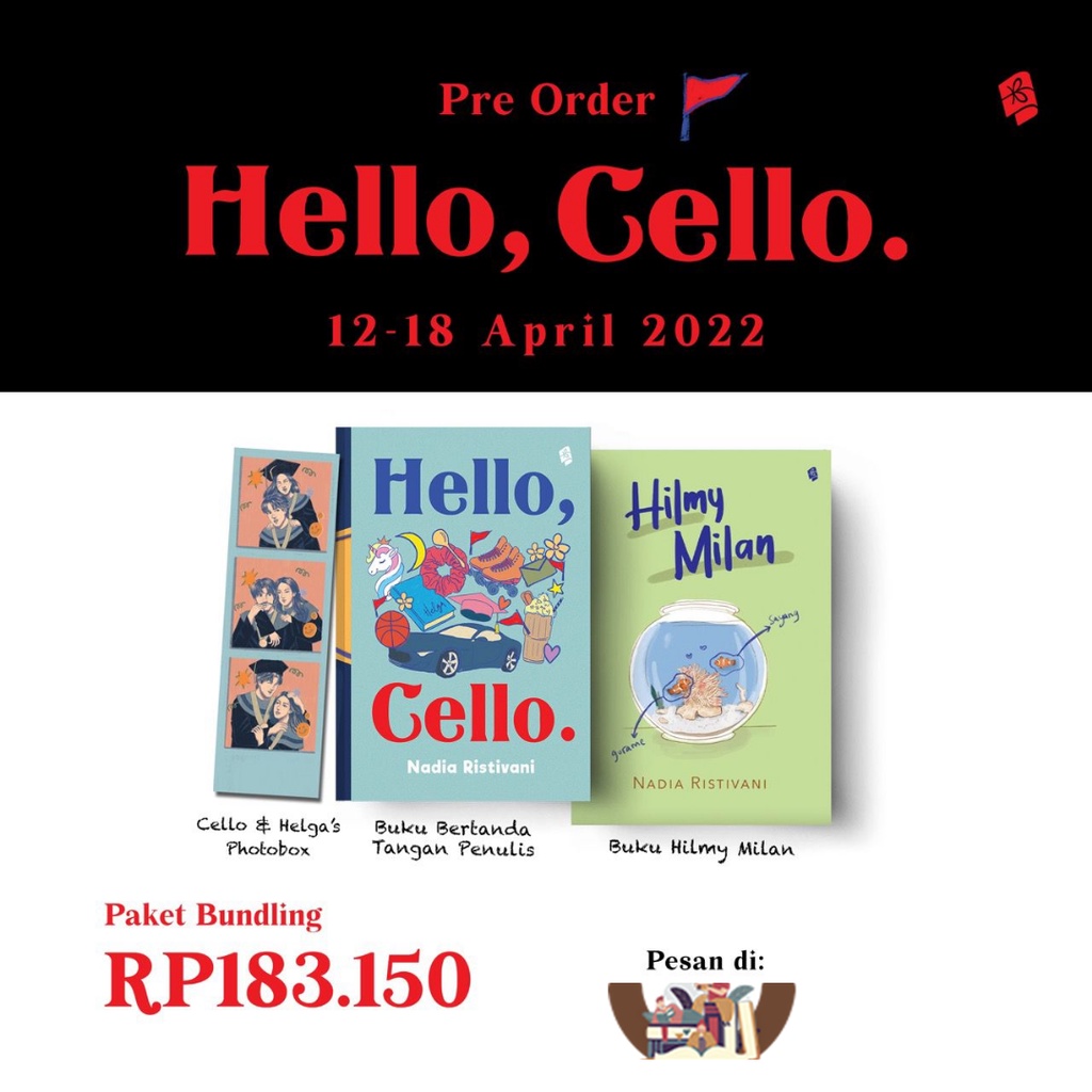 Preorder Novel Hello, Cello karya Ijo Script