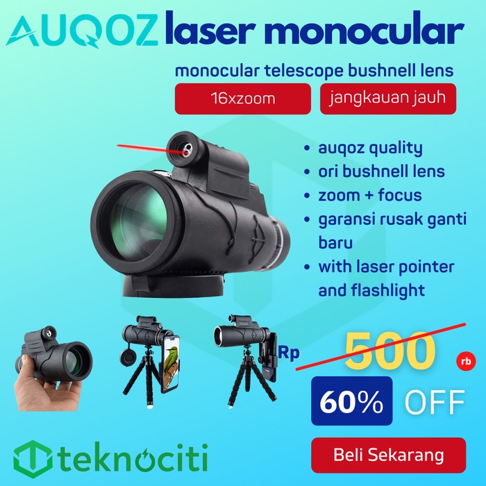 AUQOZ Teleskop Laser / Teropong Infrared Night Vision 12x Zoom