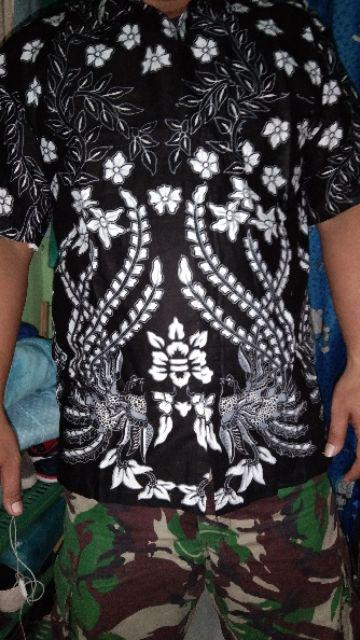 Kemeja Batik Pria Ppbtk07 Wsa04 Lengan Pendek Motif Merak Cendrawasih Terlaris Termurah