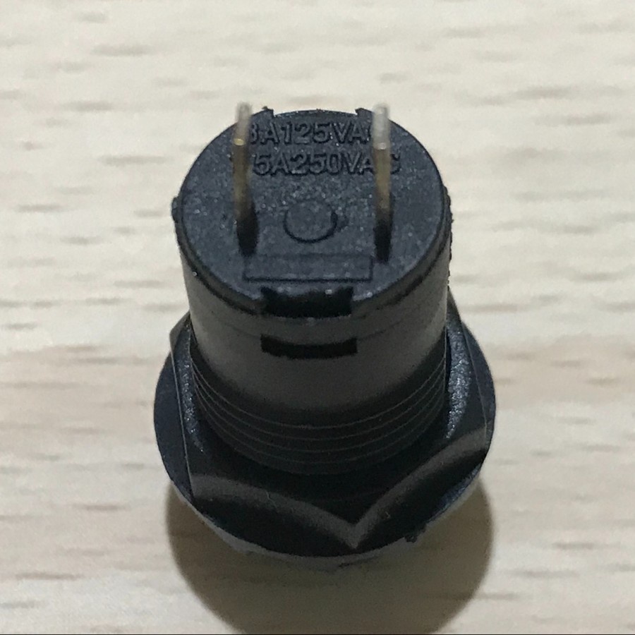 SWITCH PUSH BUTTON SAKLAR ON 2 PIN BULAT 3A 125V 1.5A 250V DS-427