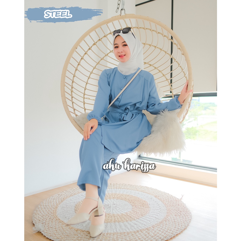 Cindia One Set Aku Karissa - Setcel Polos - Pakaian Set Wanita Terbaru