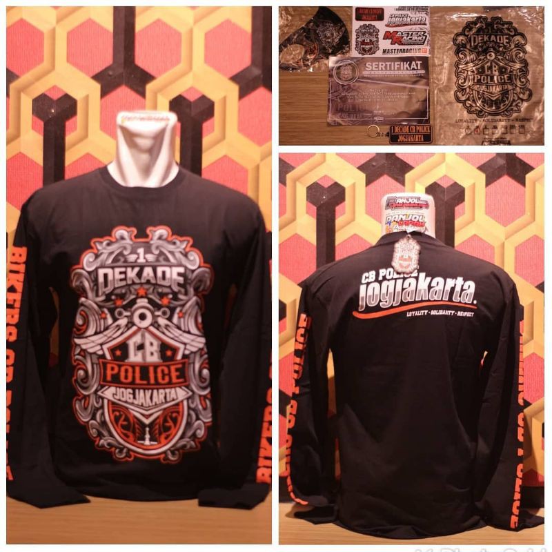 kaos Limited Edition CB Police Jogjakarta