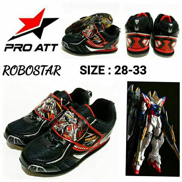 Sepatu Kreketan Anak Laki Kids Pro Att Robostar Hitam Murah Dan Terbaru