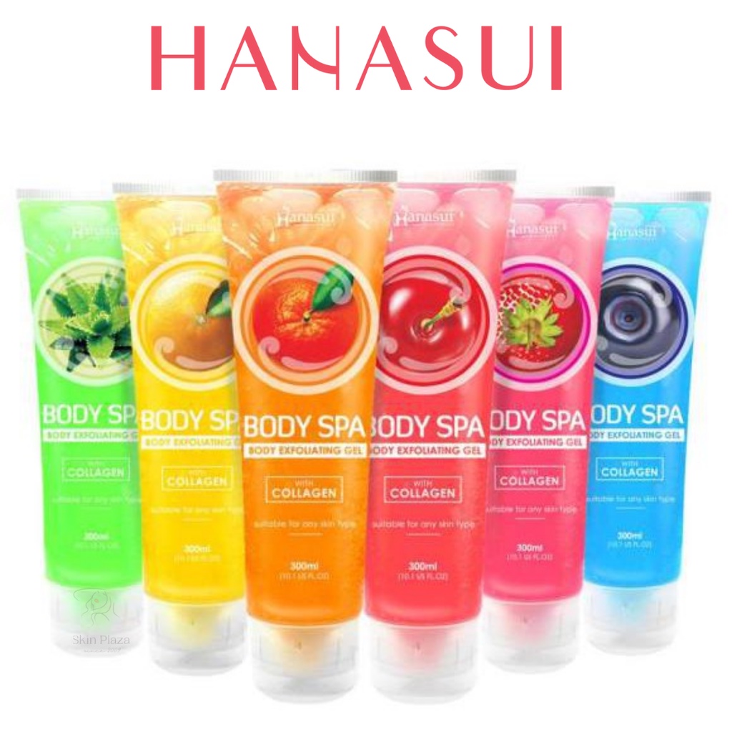 Hanasui Body Spa Exfoliating Gel 300ml Gel Perontok Daki BPOM