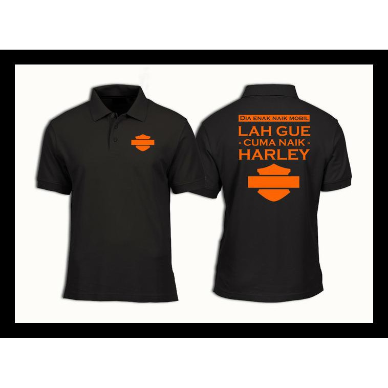 PROMO BIG SIZE 3XL-7XL...KAOS KERAH/POLO SHIRT/BAJU MEME HARLEY DAVIDSON KAOS POLO COWOK MURAH
