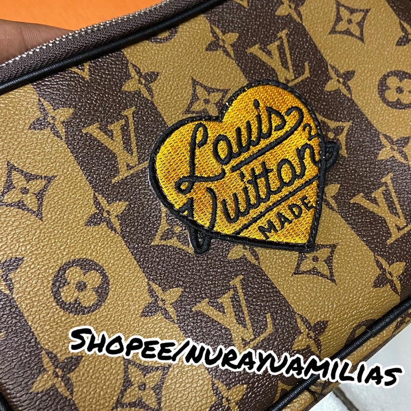 Waistbag Lv import free box waist bag lv wanita dan pria tas selempang lv