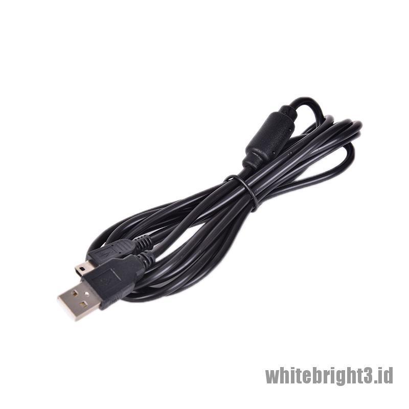 PLAYSTATION &lt; White3 &gt; Kabel Charger PSP PS3 3 A Ke MINI B USB Panjang 1.8m