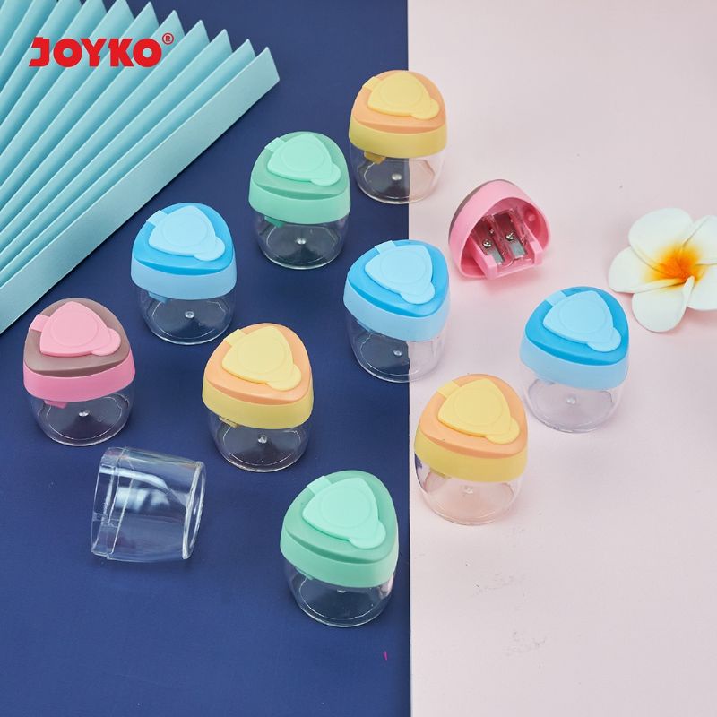 Rautan Serutan JOYKO Sharpener 2 in 1 B-166 Untuk Pensil dan Crayon