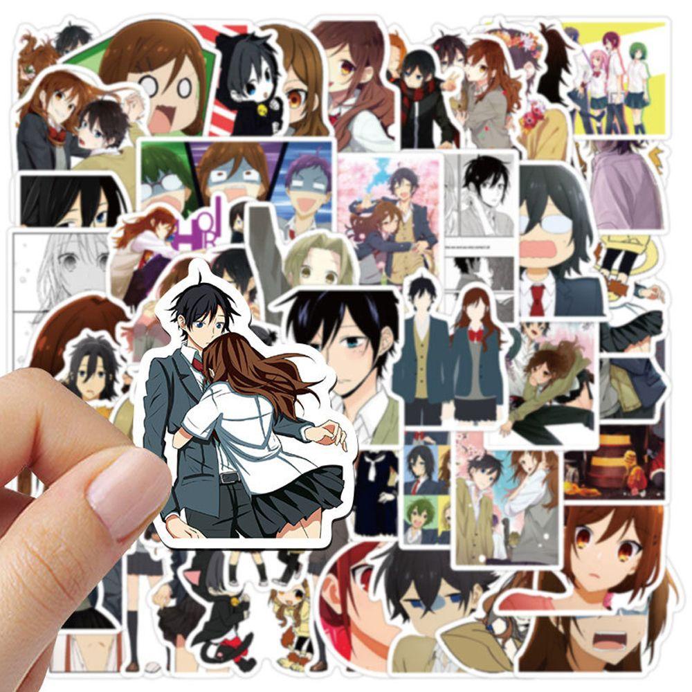 [Elegan] Horimiya Stiker Laptop Decals Kawaii Stationery Stiker Koper Stiker Kartun Ponsel Dekorasi Skateboard Stiker Graffiti Stickers