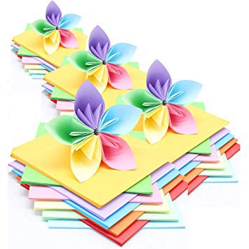 kertas origami 16cm x16cm kertas lipat warna bolak balik