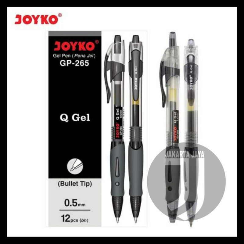 

Pulpen Cetek Q Joyko GP-265 Gel Hitam 0.5 mm Joyko GP-265