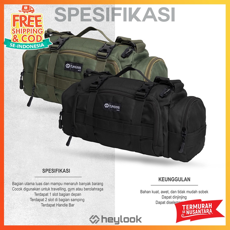 Tas Jinjing Travel Bag Tactical Tas Bepergian Pulkam Pulang Kampung Mudik Tas Duffle Duffle Bag Tas Tenteng Tas Pakaian Multifungsi Travelling Bag