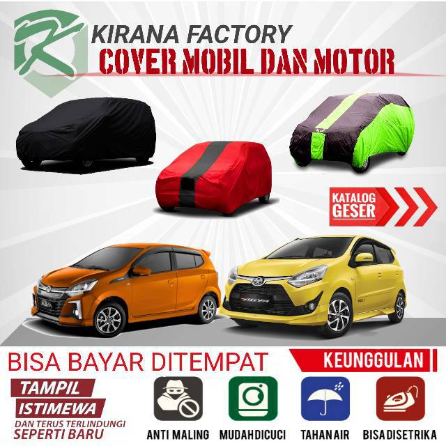 cover mobil TOYOTA AGYA  selimut mobil AGYA  sarung mobil AGYA