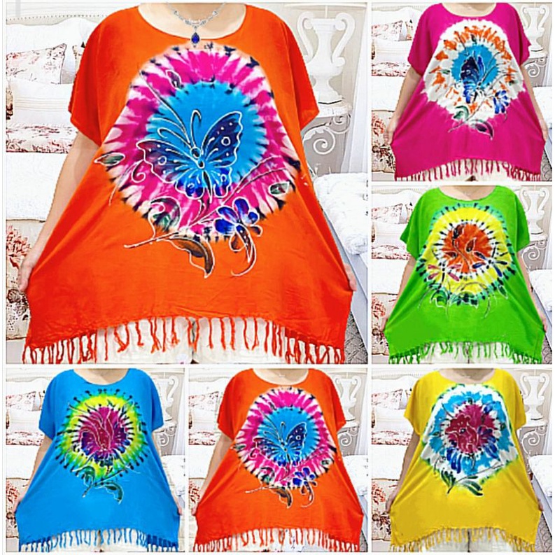 baju bali jumbo baju santai jumbo wanita baju bali tie dye bigsize wanita bahan rayon halus dan adem