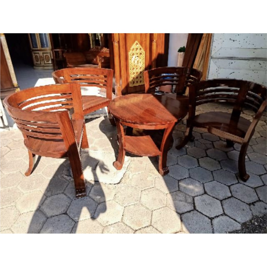 jual kursi minimalis kayu jati untuk kursi teras atau ruang tamu 4