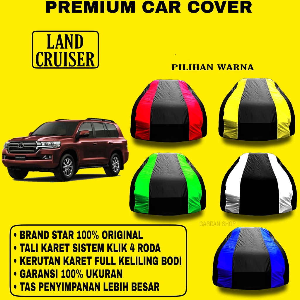 Body Cover LAND CRUISER Garis 2 WARNA Penutup Pelindung Bodi Mobil Land Cruiser PREMIUM