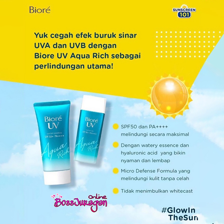 (BOSS) Biore UV Aqua Rich Watery Essence SPF50 - Biore Sunscreen