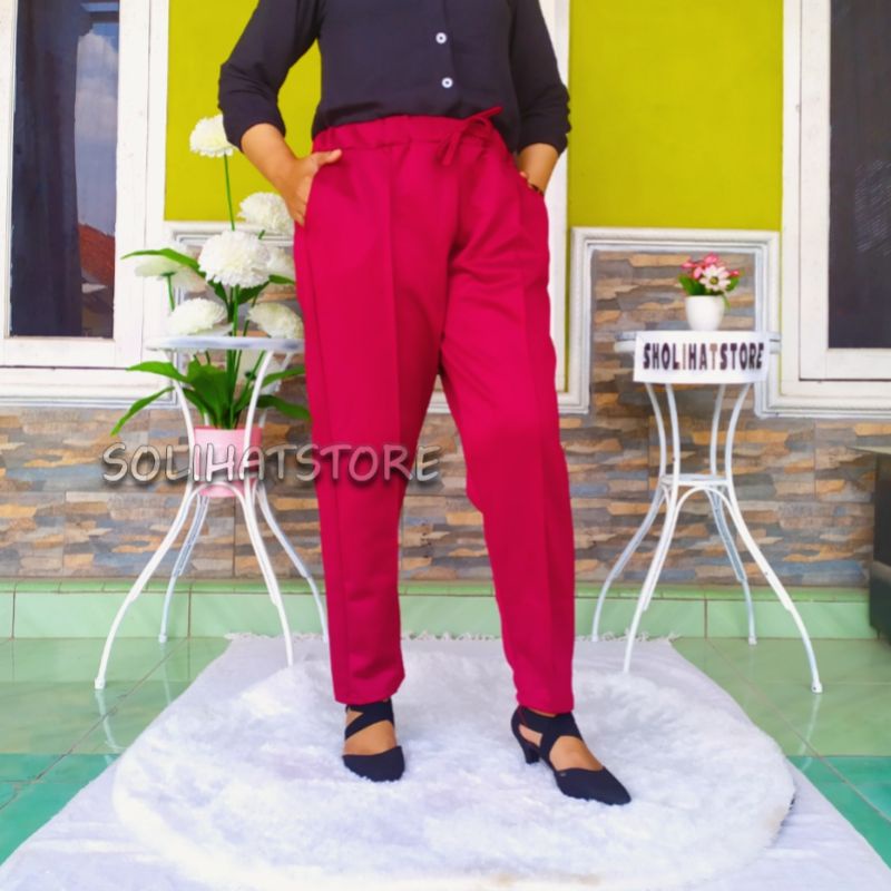 SUPER JUMBO CELANA DOTY / CELANA DOTY SCUBA JUMBO / CELANA DOTY SKUBA BIG SIZE / CELANA DOTY SUPER JUMBO / CELANA LUNA JUMBO / CELANA PANJANG WANITA SUPER JUMBO / BAGGY PANTS WANITA  / CELANA DOTY SCUBA SUPER JUMBO / BAGGY PANTS WANITA SUPER JUMBO