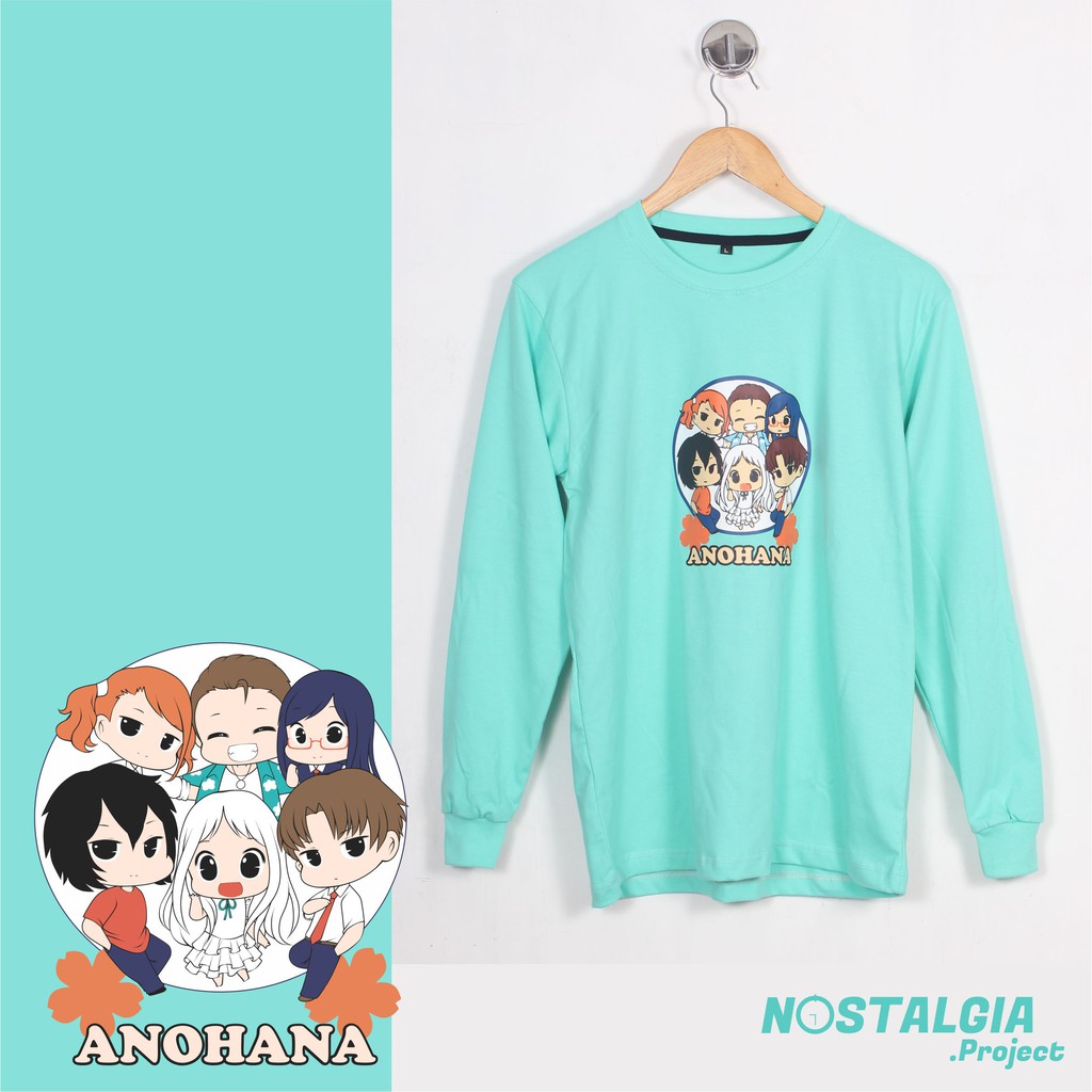 Kaos Lengan Panjang Anime Anohana All Karakter