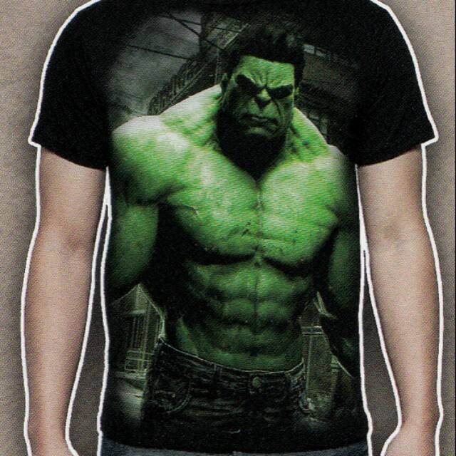 Kaos Baju Hulk Tshirt Superhero Avengers Premium Quality Rhymes