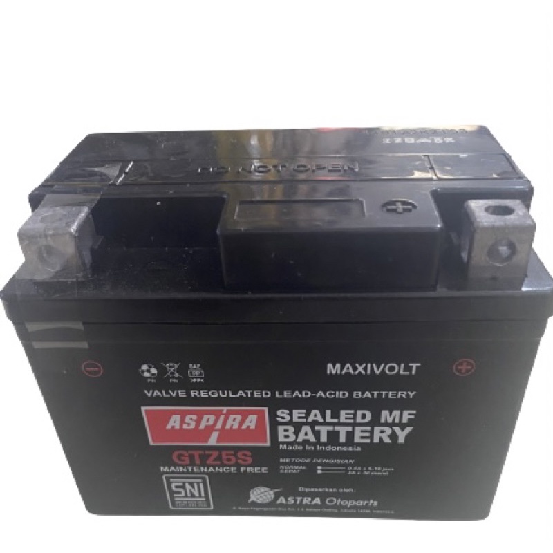 Jual AKI KERING KPH BEAT VARIO 12V 3,5Ah GTZ5S ASPIRA | Shopee Indonesia