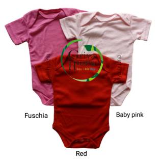  Jumper Bayi Polos  Bodysuit Baby Romper bayi  segitiga 
