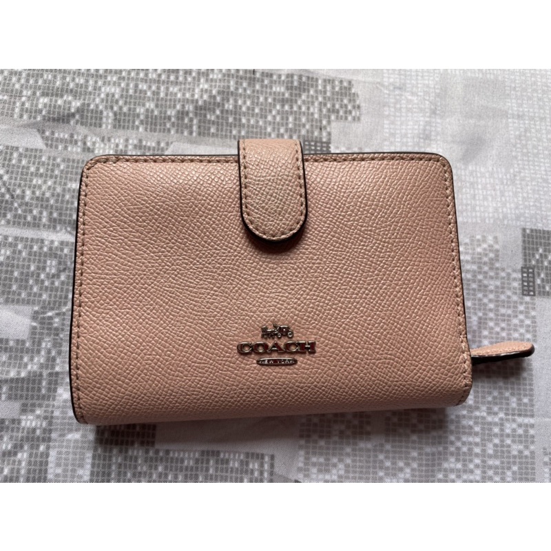 PRELOVED Coach Medium Wallet Pink / Dompet Coach