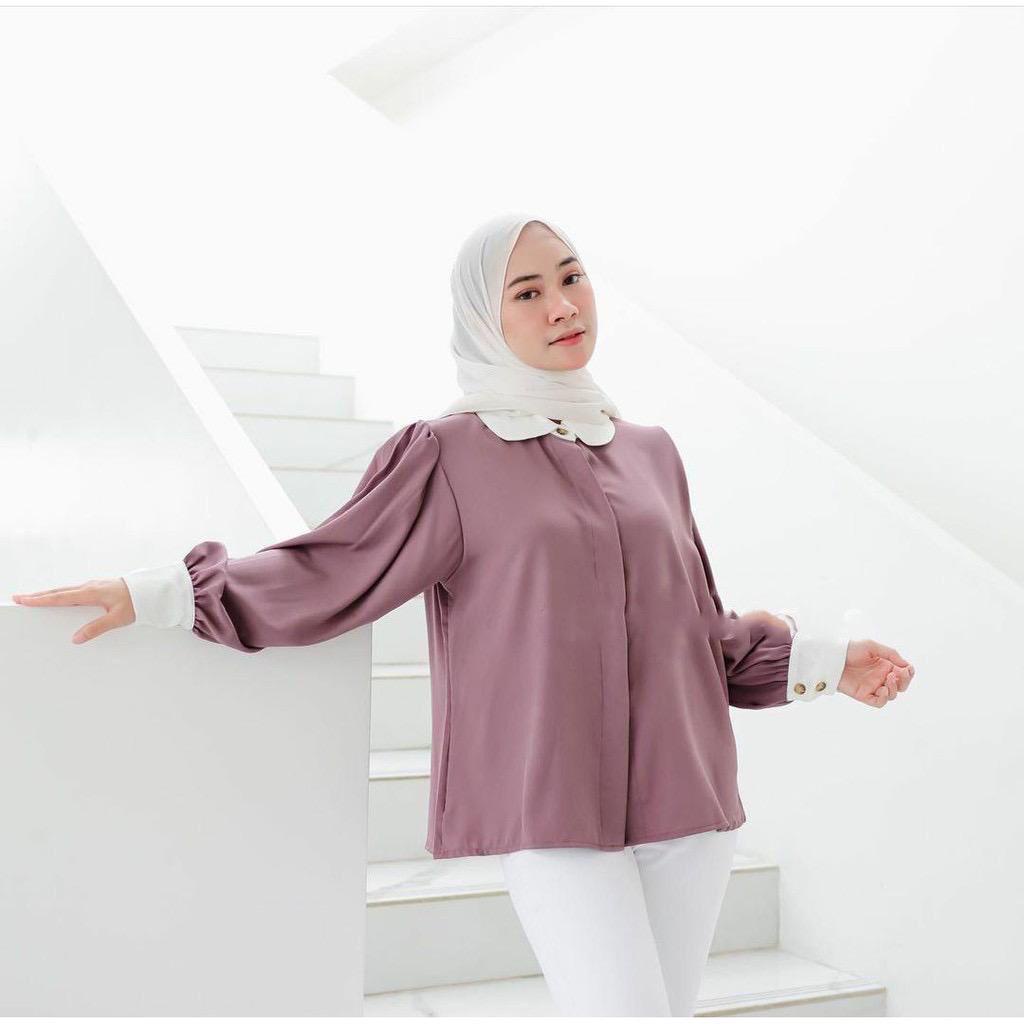 1KG MUAT 5PCS | MEGURI BLOUSE BASIC TOP HITS OOTD SELEBGRAM FASHION WANITA MUSLIMAH